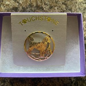 NWOT Touchstone Goldtone Doggie Pin